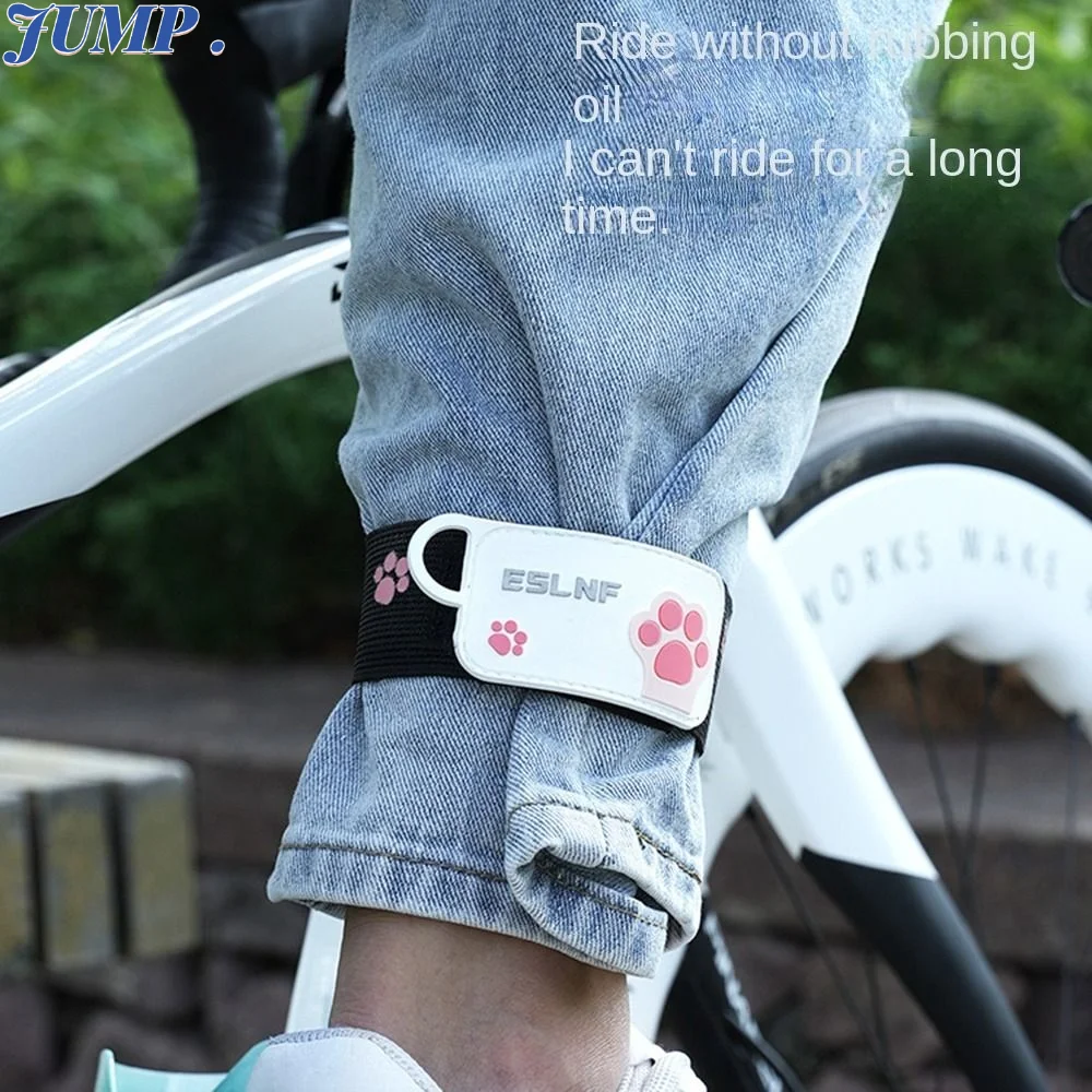 Elastic Adjustable Ankle Bands Magic tape Stretchable Bicycle Ankle Leg Strap Anti-dirty Comfortable Trousers Pant Bands Clip