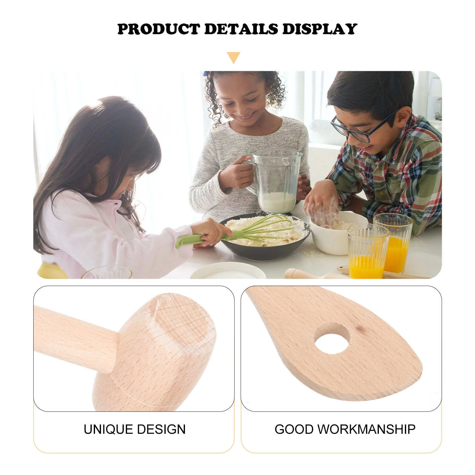 

Wooden Children's Kitchenware Kids Play Toys Playset Mini Baking Utensils Miniature Cooking Tool Food Playing