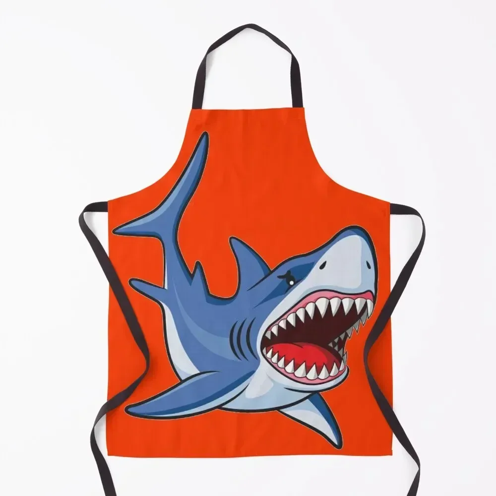 

Great White Shark Apron christmas kitchen cloths Home Supplies Things For Home And Kitchen Kitchen For Women Apron