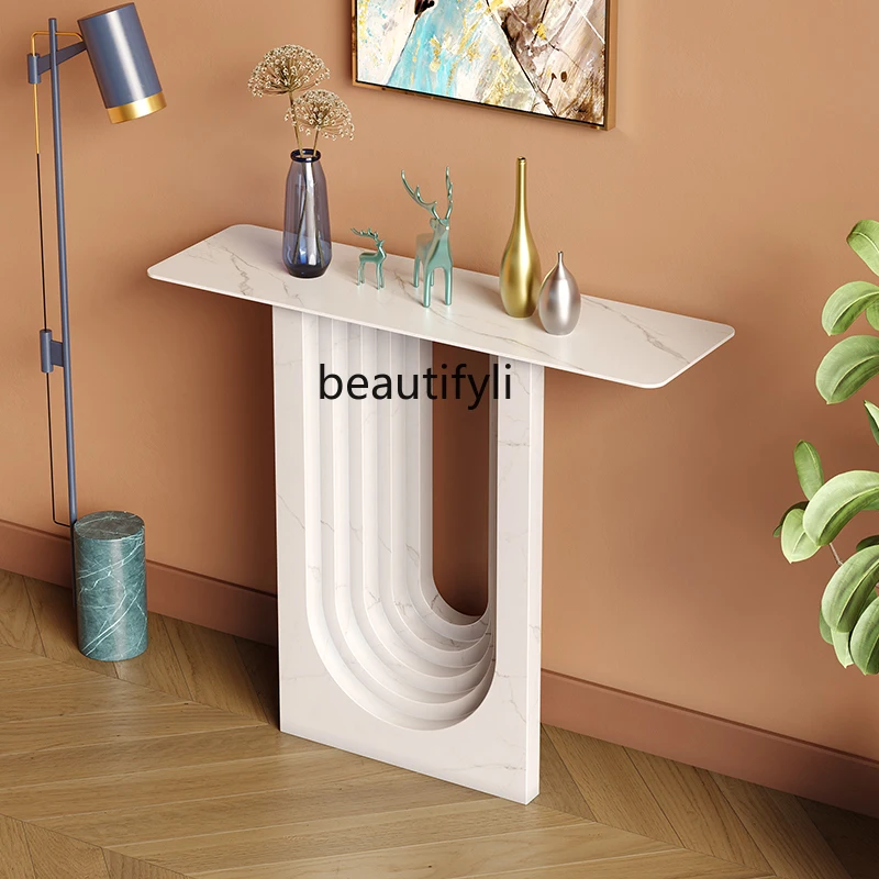 

LBX-Front Door Console Tables, Creative Side View Table, Long Narrow Table, Modern Simple for Table Ornaments, LBX