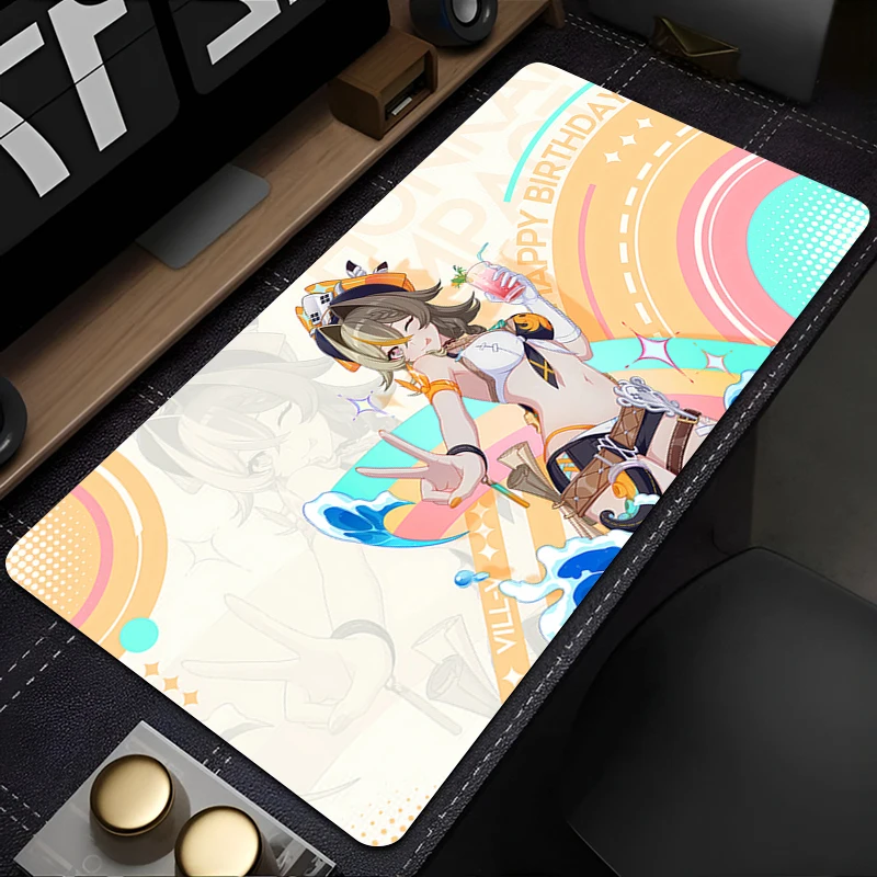 Mouse Pad Elysia Non-Slip Rubber mousepads Game player notebook computer Pad table mat PC carpet Honkai Impact 3 Mousepad XL XXL