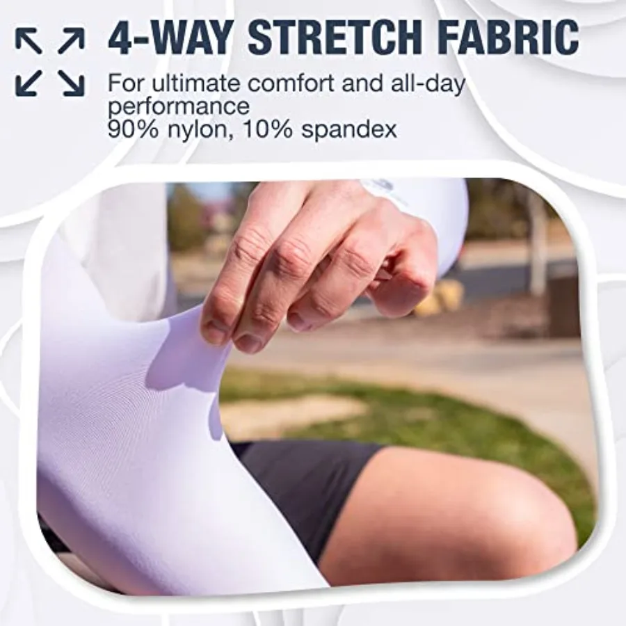 Cooling Arm Sleeves for Men and Women Breathable, UV Sun Protection, Sports Arm Sleeves for Women, Men and Youth