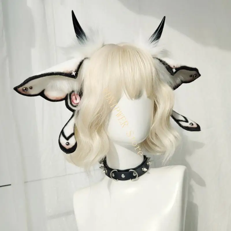 Wolf Ears Headbands Novelty Masquerades Hair Hoop Celebration Headwear D08E