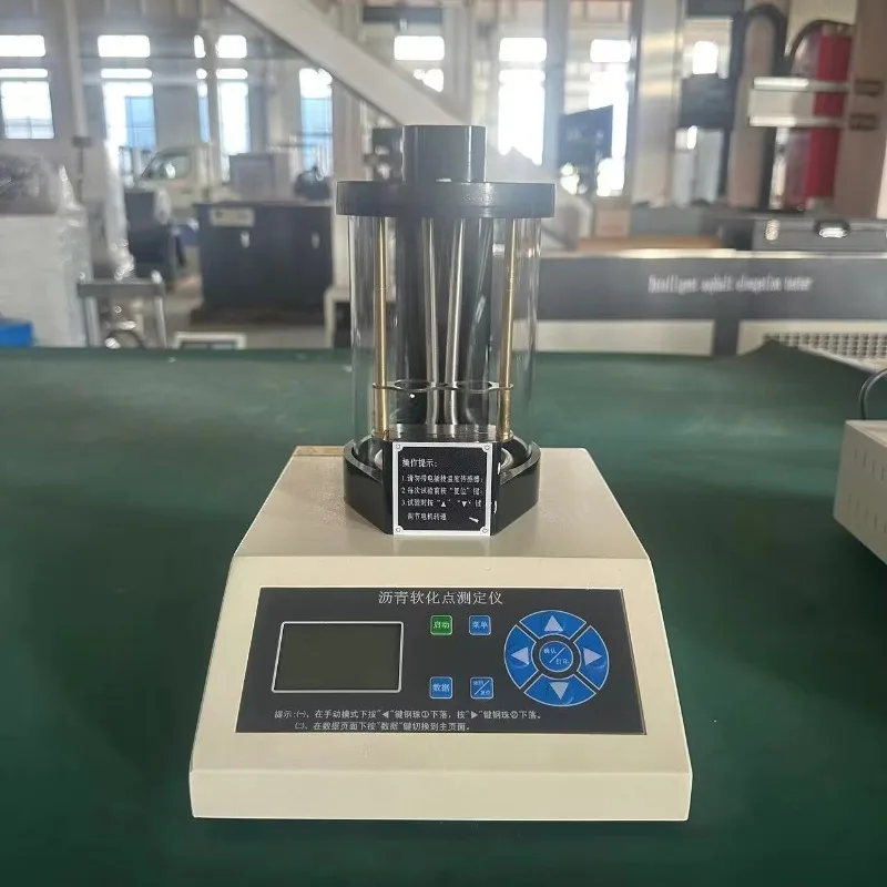 Digital Bitumen Softening Point Tester Asphalt Ring Ball Apparatus Paint Scratch Tester Industrial Machine 1 Year Warranty