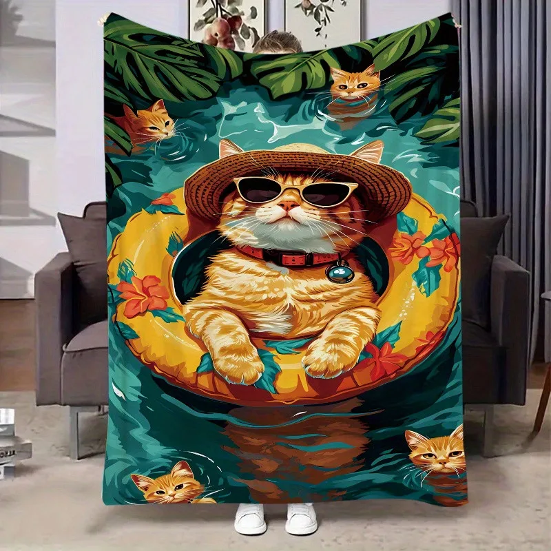 

Одеяло «Два лошади на закате» — бросок с плоским принтом 2D