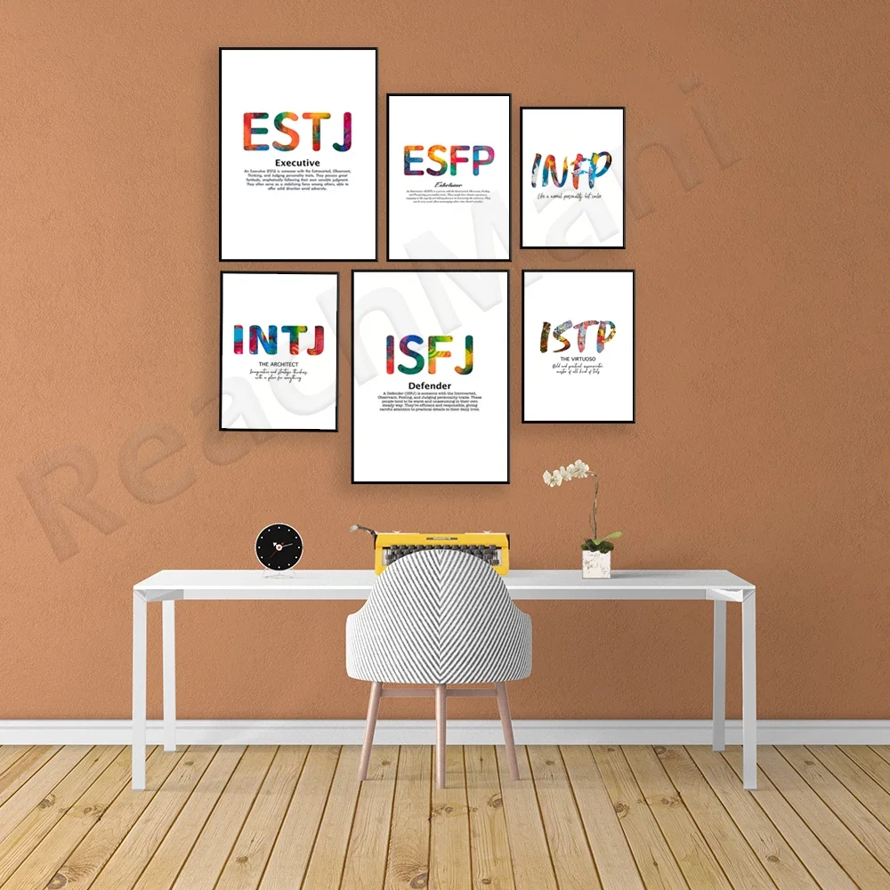 ISTP, ENTP, ENTJ, ISFJ, ENFJ, ENFP, INTP, INFP, 16 personality type qoutes, inspirational quotes wall art quote poster print