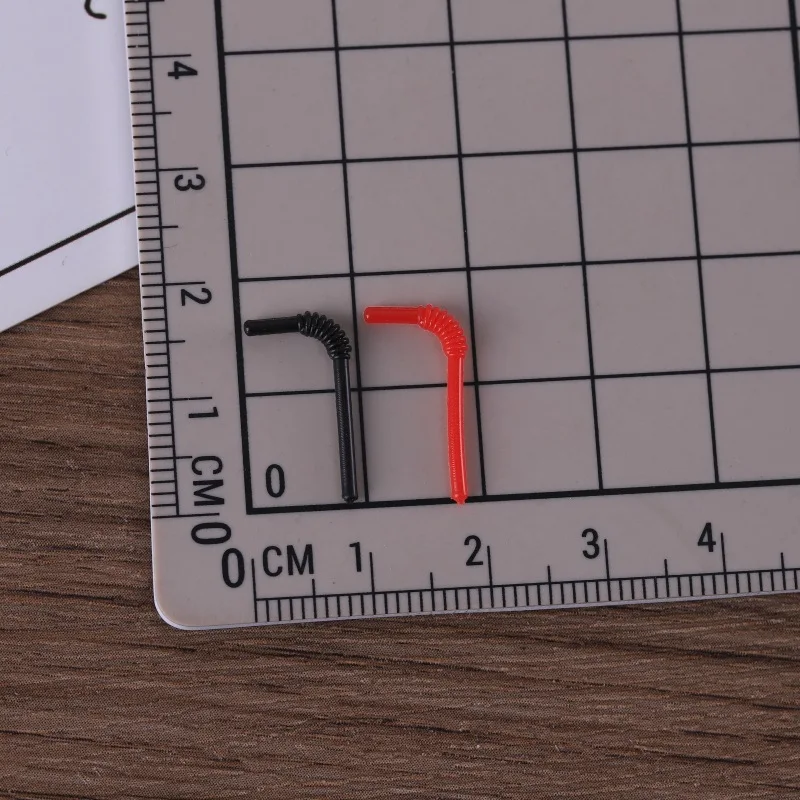 10pcs 1:12 Mini Straw Realistic Drink Cup Resin Beverage Straw Model Doll Accessories Dollhouse Miniature Kitchen DIY Prop