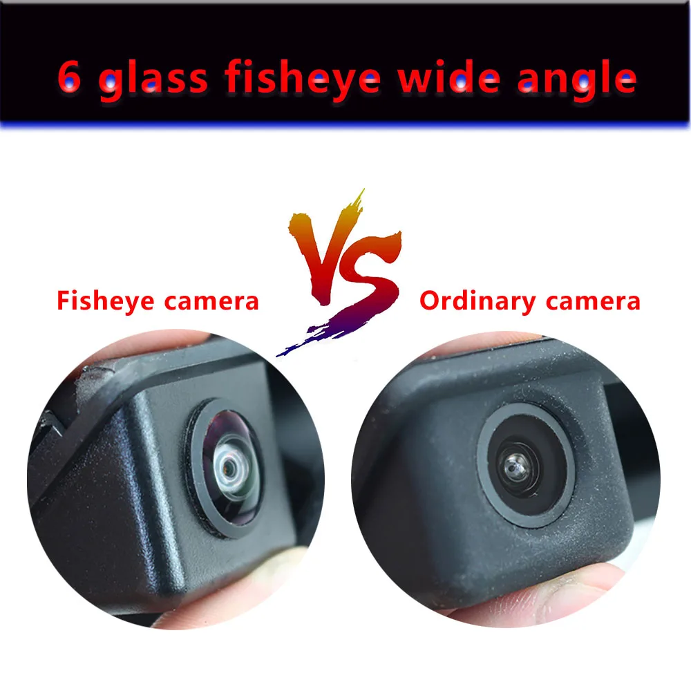 AHD 2K CCD Fisheye Objektiv Auto Hinten Seite vorderansicht Kamera Weitwinkel Rückfahrkamera Nachtsicht Wasserdicht – Detail 6