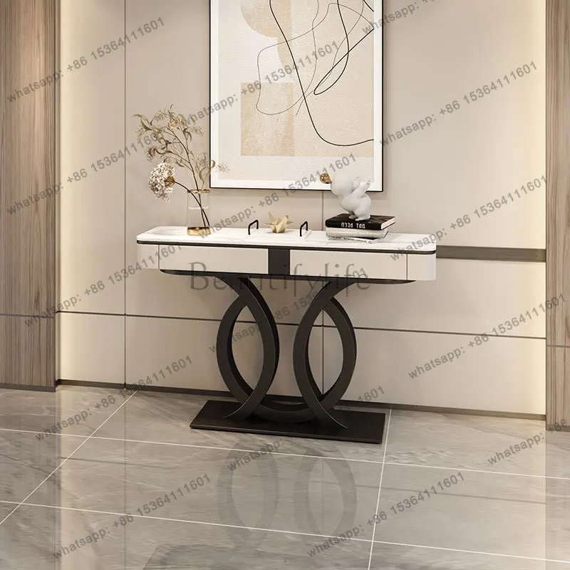 Design Drawers Corner Table Modern Entryway Trendy Console Tables Nordic Style Recibidor Para Entrada Furniture Entrance Hall