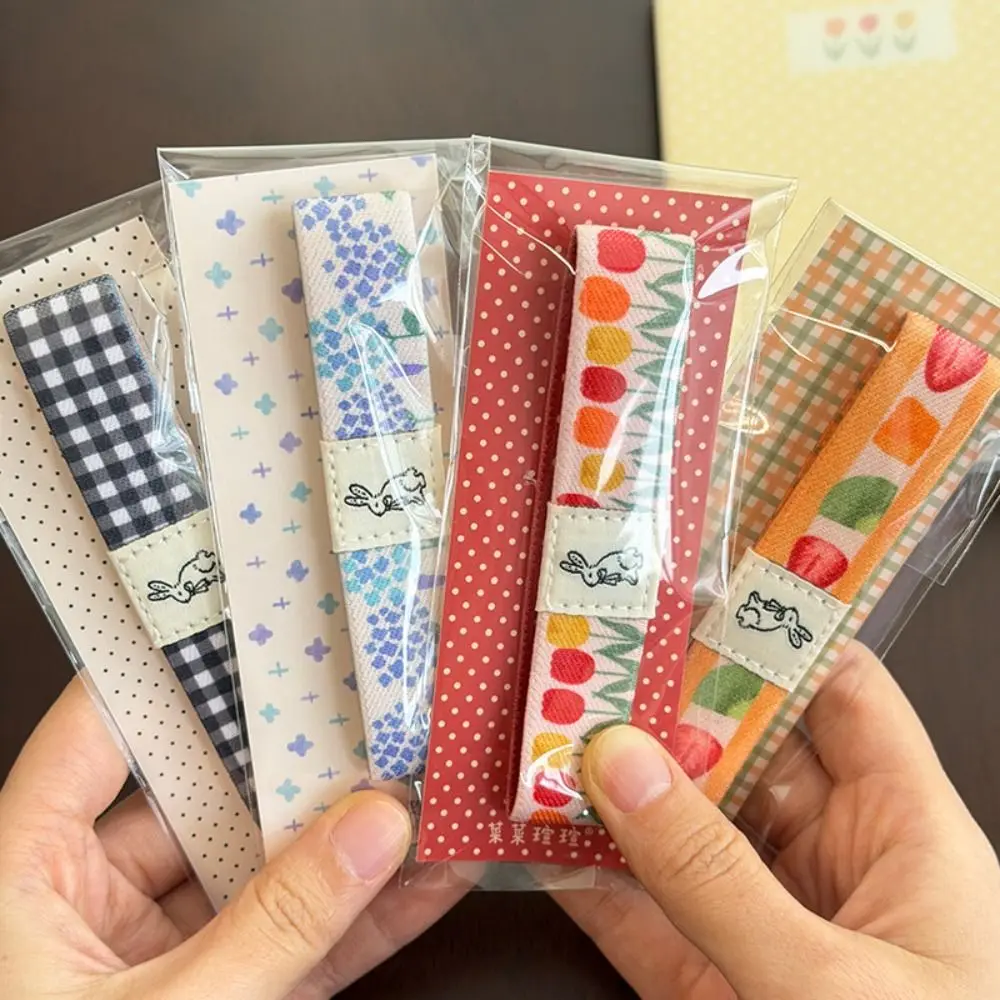 Practical Notebook Elastic Band Checkered Minimalist Double-Sided Strap Polka Dot Keeps Flat Elastic Strap for A6/M5/A7 Journals