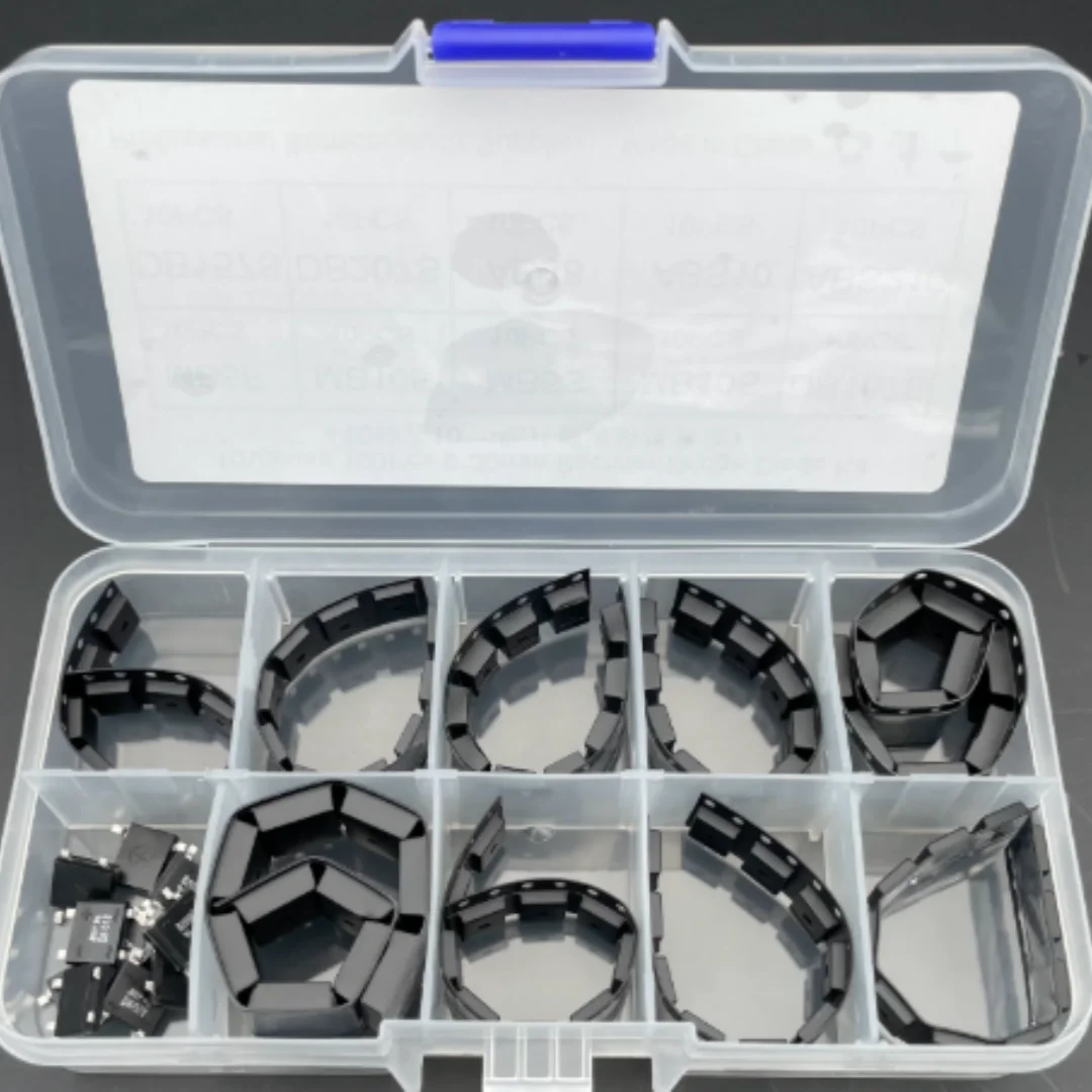 10 types of packaged surface-mount rectifier bridge stacks: MB6F/MB10F/10S/6S, DB107S, 157S, 207S, ABS10