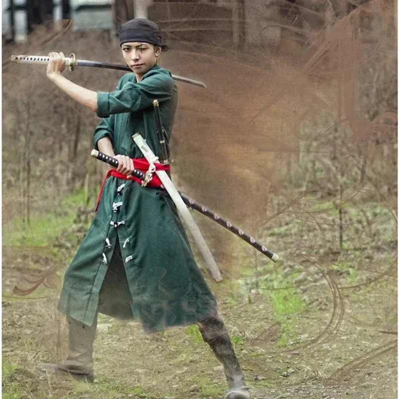 

Pirate Hunter Cosplay Costume Cos Anime Performance Green Suit For Holiday Party Cloth FD1;6
