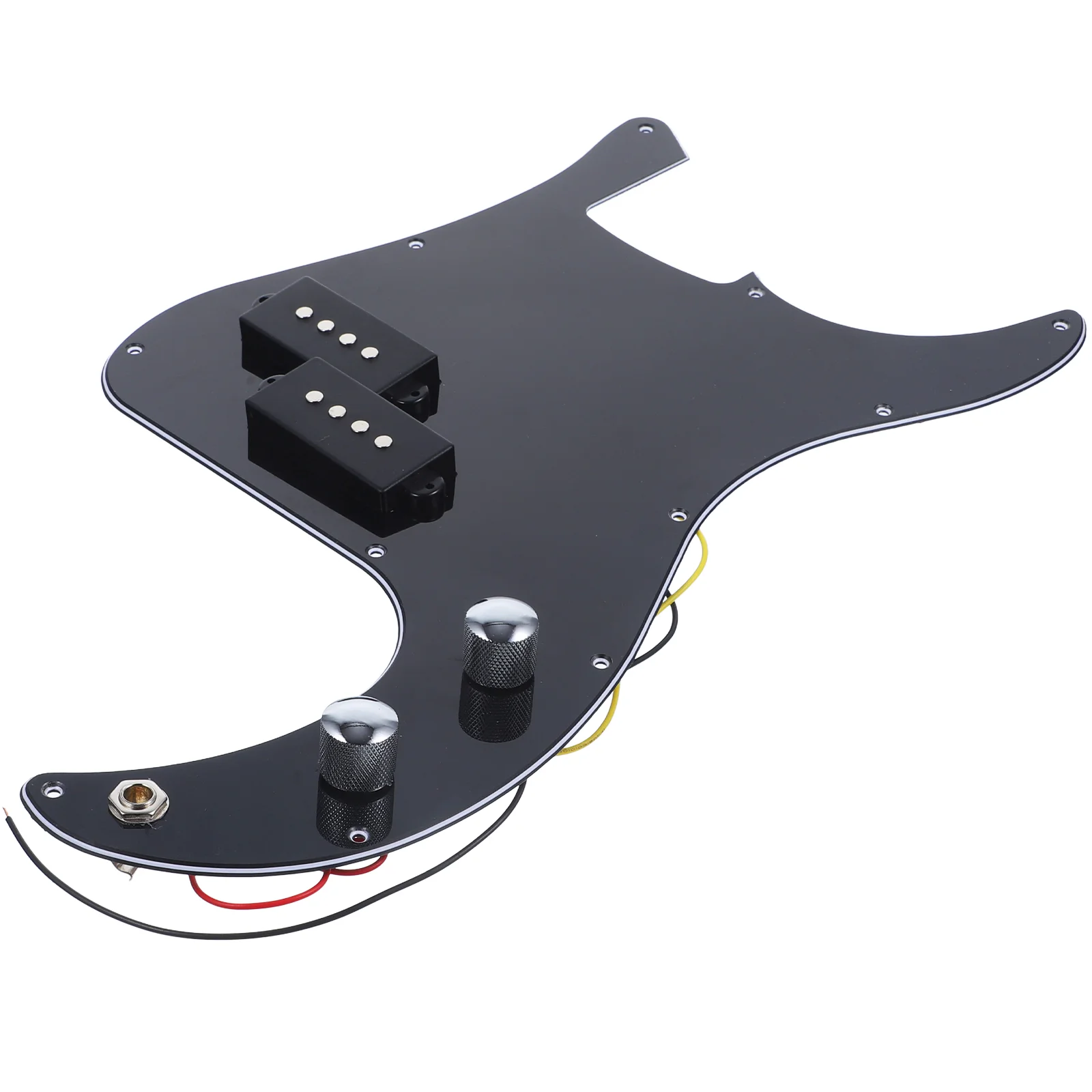 

PB Bass 3 Ply Prewired Loaded Pickguard Pickup for Guitar Musical Instrument (Black) PB Bass Pickguard