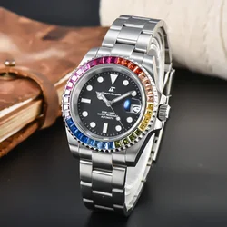 40.5mm Diving Automatic Mechanical Can Custom Logo Men's watches NH34 Movement Waterproof Wristwatch Sapphire