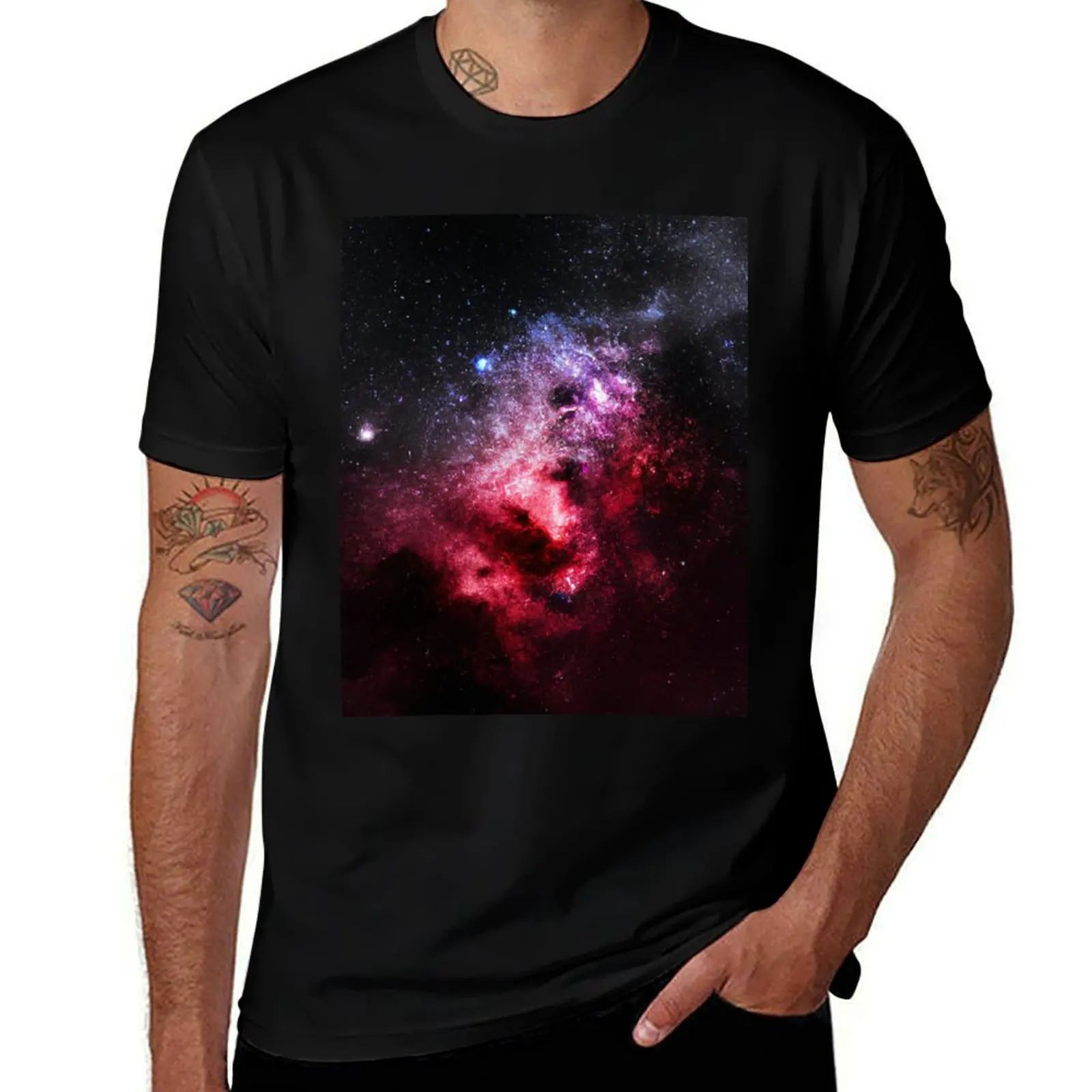 

Celestial Spaces Drawing T-Shirt oversized t shirt summer shirt Anime t-shirt blue archive black t-shirts for men