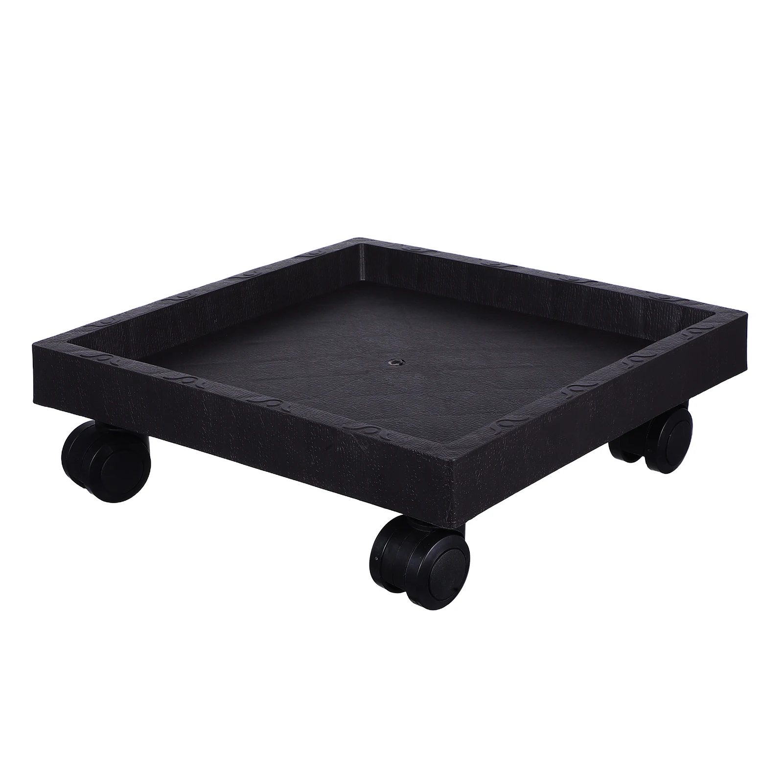 

Square Flower Pot Tray Stand with Wheel Outdoor Plant Wheels Saucer for Potted Plants