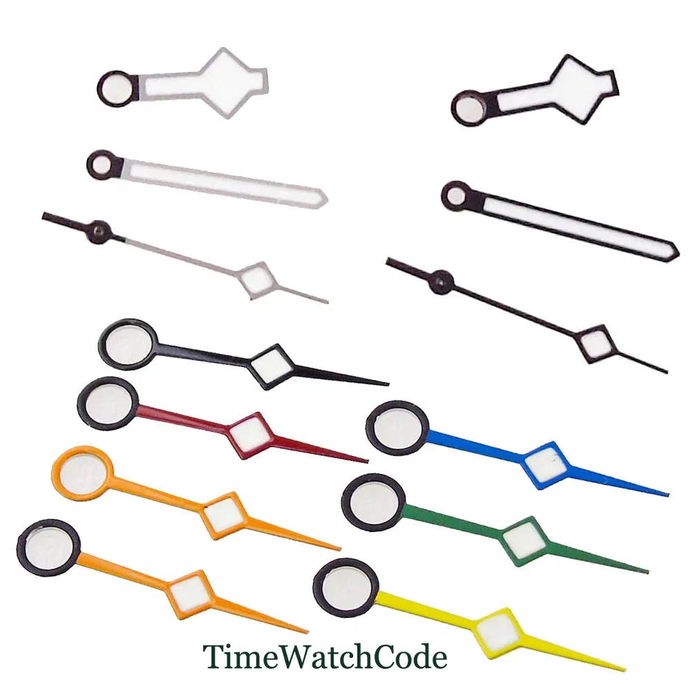 Snowflake GMT Watch Hands Accessories Fit for NH34 NH35 NH36 Green Luminous Hands Red Black Blue Yellow Green