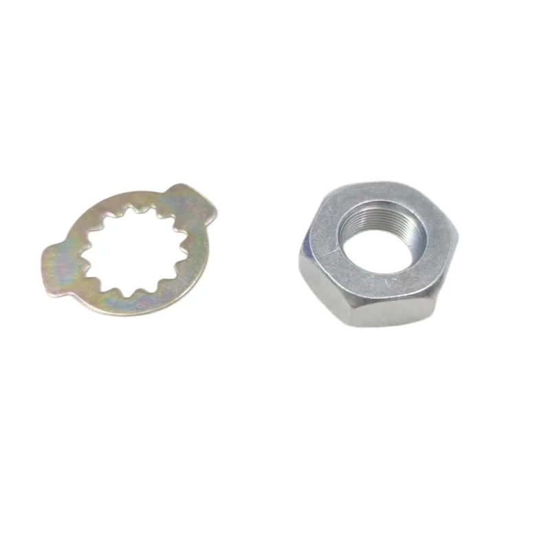 Front Sprocket Nut & Locking Tab Washer Kit For QJMOTOR QJ500GS-7 SRK550 SRK400 SRK350