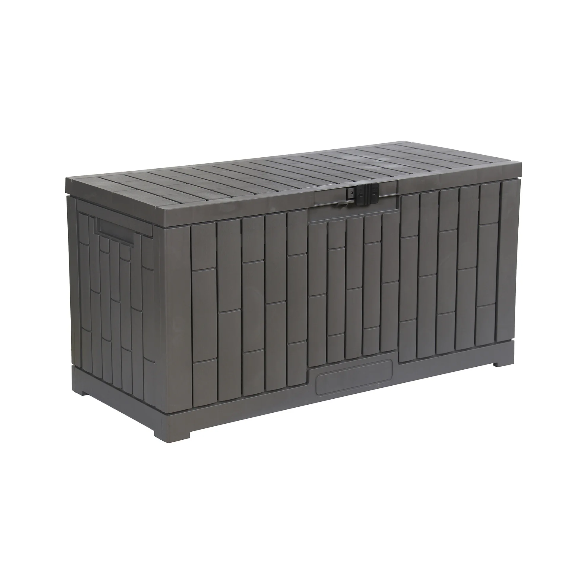 Outdoor Storage Box, Waterproof Lockable Plastic Deck Storage Container, Garden Patio Pool Tool Organizer Cabinet