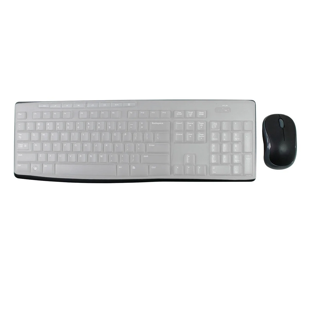 Capa de teclado de silicone protetora super fina capa transparente para teclados de computador