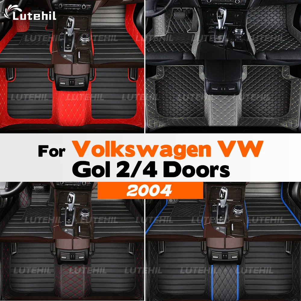 

Для Volkswagen VW Gol 2/4 двери 2004, автомобильный напольный коврик на заказ, автомобильный ковер, детали интерьера, аксессуары, детали защитных накладок