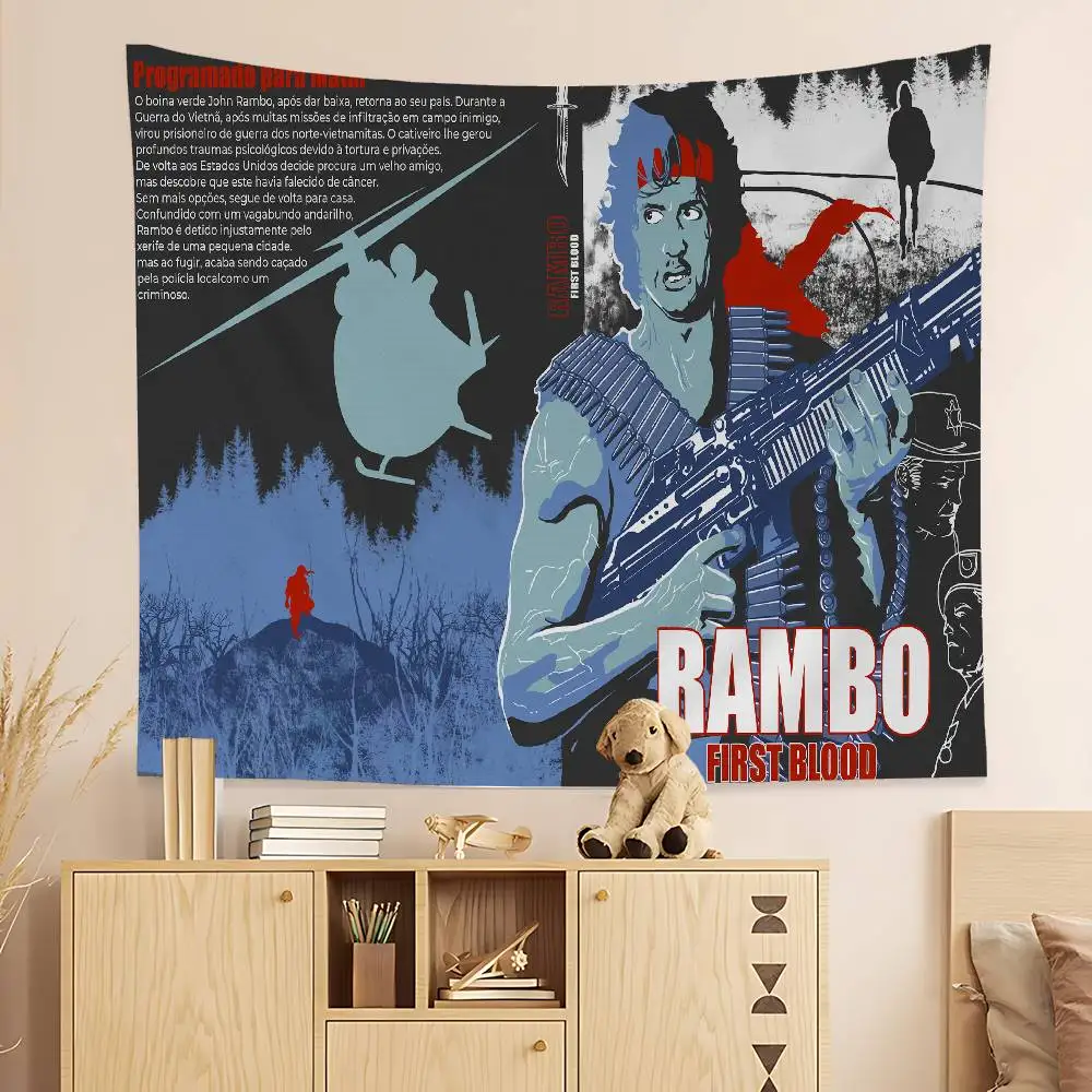 Classic Movies First Blood Rambo Hanging Bohemian Tapestry Bohemian Wall Tapestries Mandala Cheap Hippie Wall Hanging