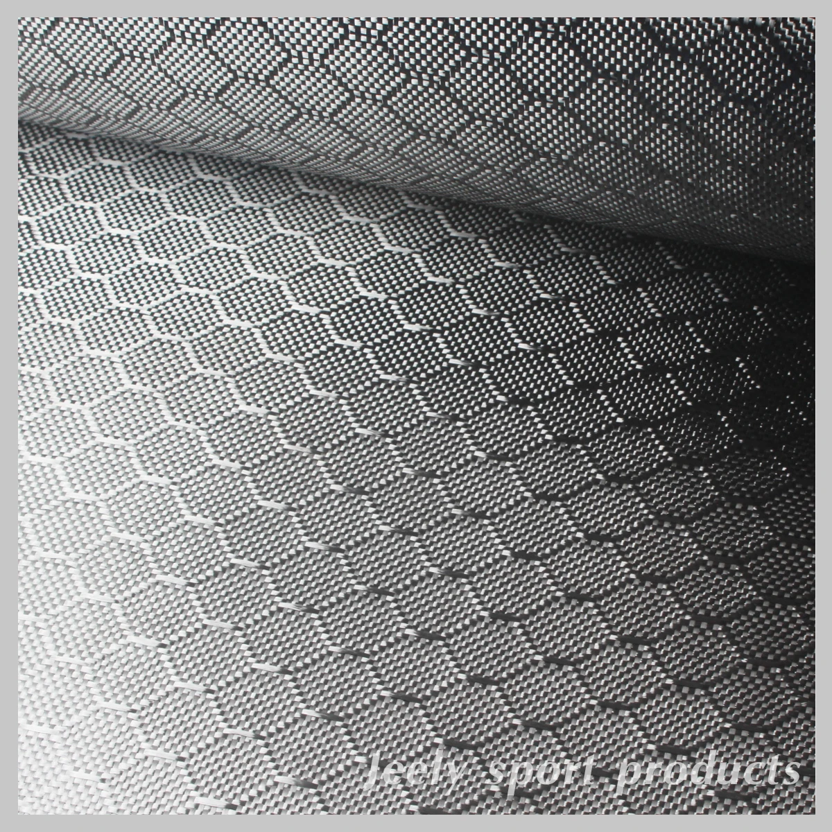 3K 240gsm Hexagonal Carbon Fiber Fabric Black Colour 1M*0.5M