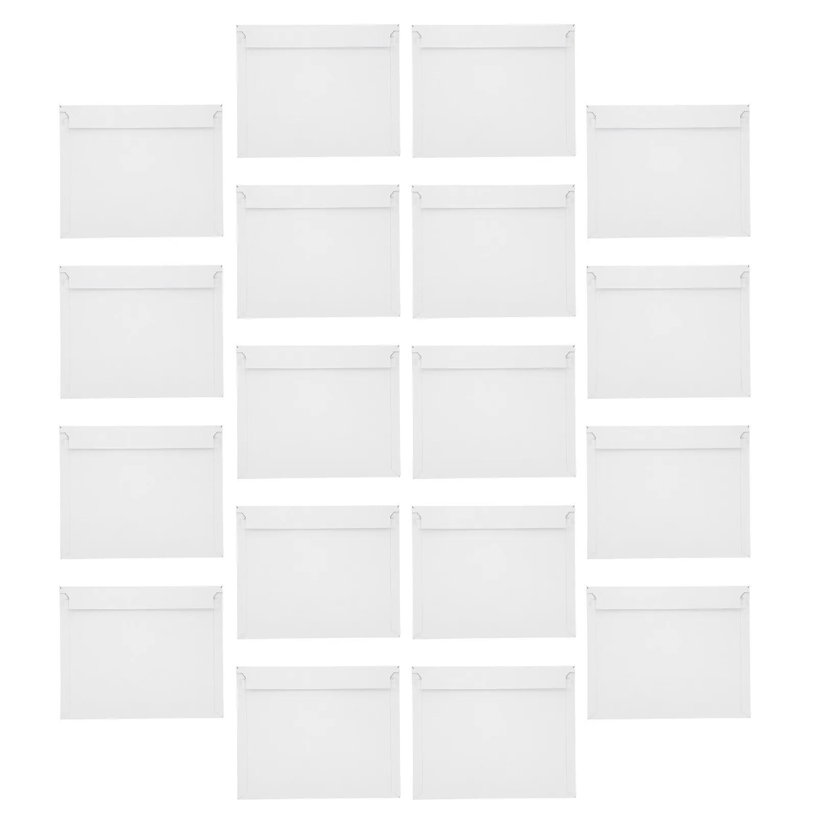 20Pcs White Flat Rigid Self Sealing Envelopes Waterproof Document Mailers Mailing Bags for Shipping Files Document Mailers