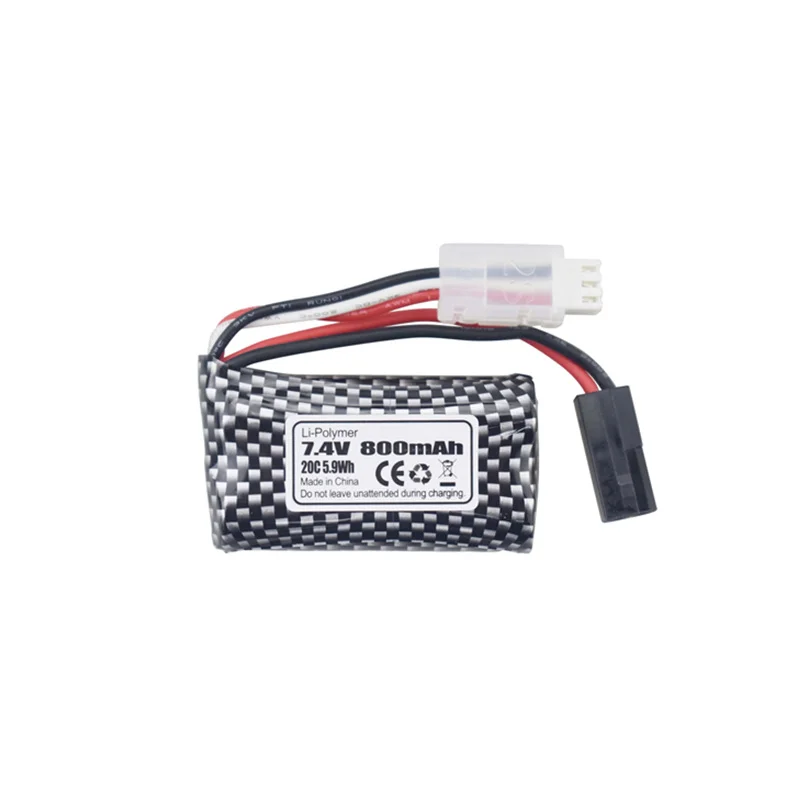 7.4V 800mAh Lithium Battery For 9130 9135 9136 9137 9138 9145 RC Toy Car High-Speed Off-Road Vehicle 5500-2P Plug 7.4V Battery