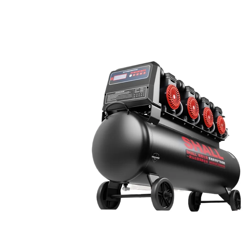 

Large 220v air compressor oil-free silent 380v industrial pump
