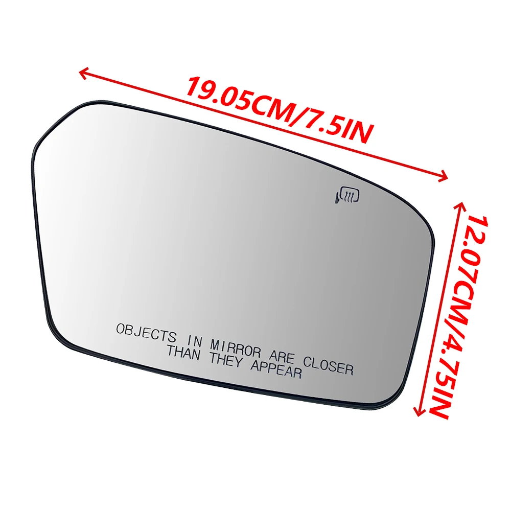 Heated Side Mirror Glass Rearview Mirror Glass Lens Replacement for Ford Fusion 2006 2007 2008 2009 2010 USA Version