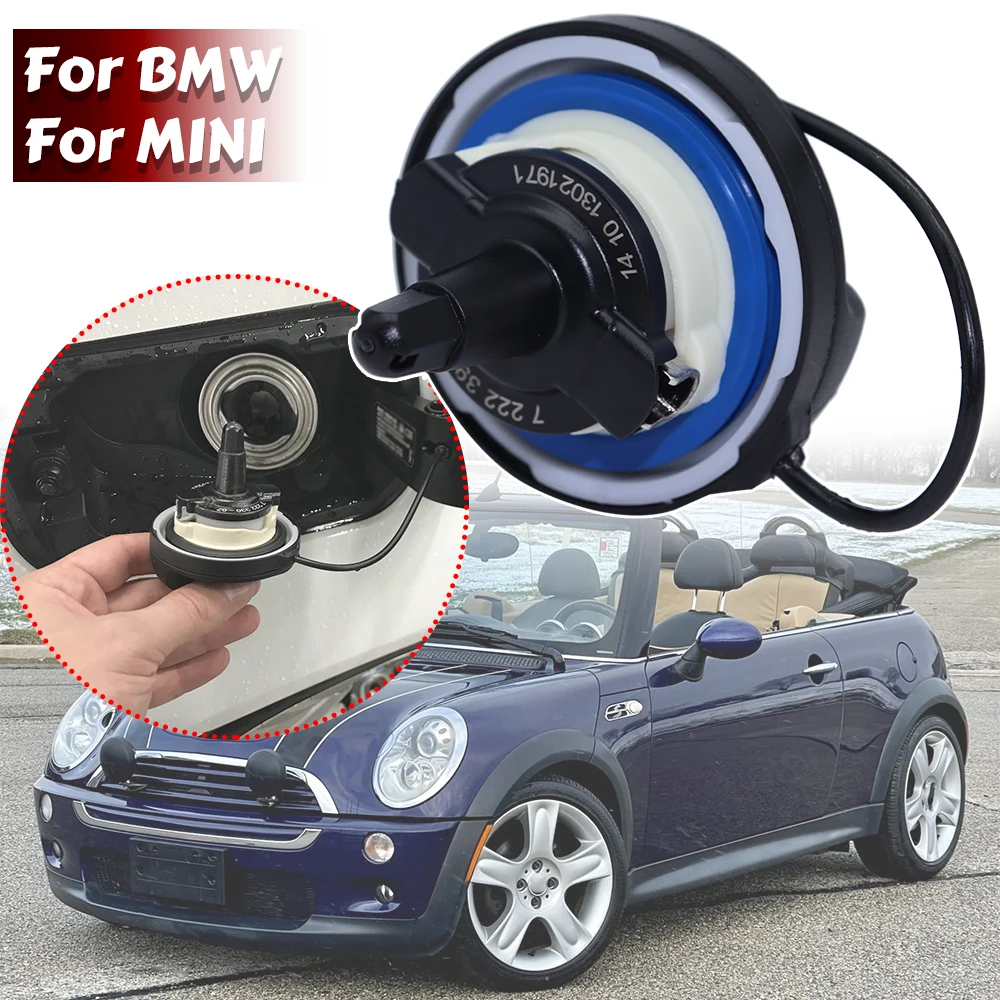 Fuel Tank Filler Cap For BMW Mini Petrol Models Plug Cover Replacement Mil/Engine Light Gas Evap leakLeakage Issue Fix Black