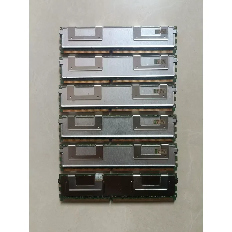 Used: Server memory stick 4GB 2RX4 PC2-5300F disassembled six pieces, single