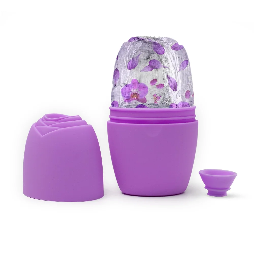 Plateau à roulettes à glace en Silicone, moule de beauté du visage, outil de levage du visage, contour de la peau des yeux, masseur, soins de la boule à roulettes