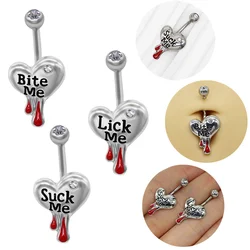 Fashion Letter Heart Belly Button Rings For Women Girls Sexy Piercing Navel Ring Gothic Punk Belly Piercing Body Jewelry Gifts