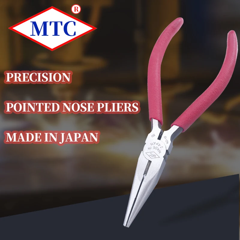 1pc precision sharp nose pliers made in Japan MTC brand 5 inch long nose pliers manual clamping pliers