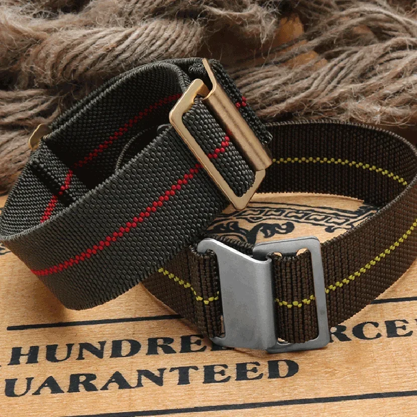 French Troops Parachute Bag Elastic Nylon Watch Band for Seiko for Rolex Water Ghost for Tudor Bracelet 18/20/22mm Accessories