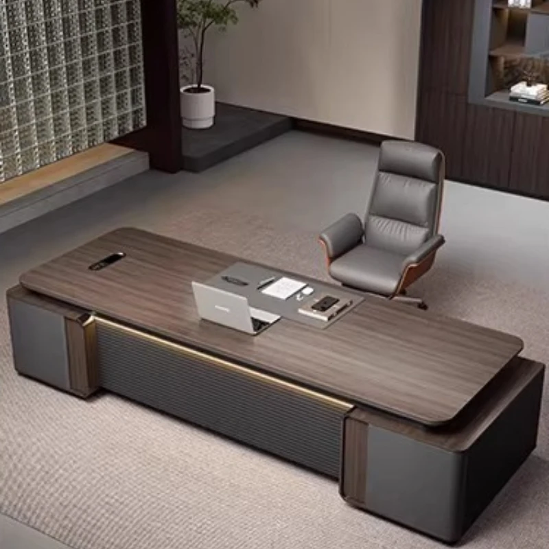 Large Computer Office Desk Minimalist Aesthetic Nordic Luxury Office Desk Multifunctional Crafts Tavolino Trendy Furniture