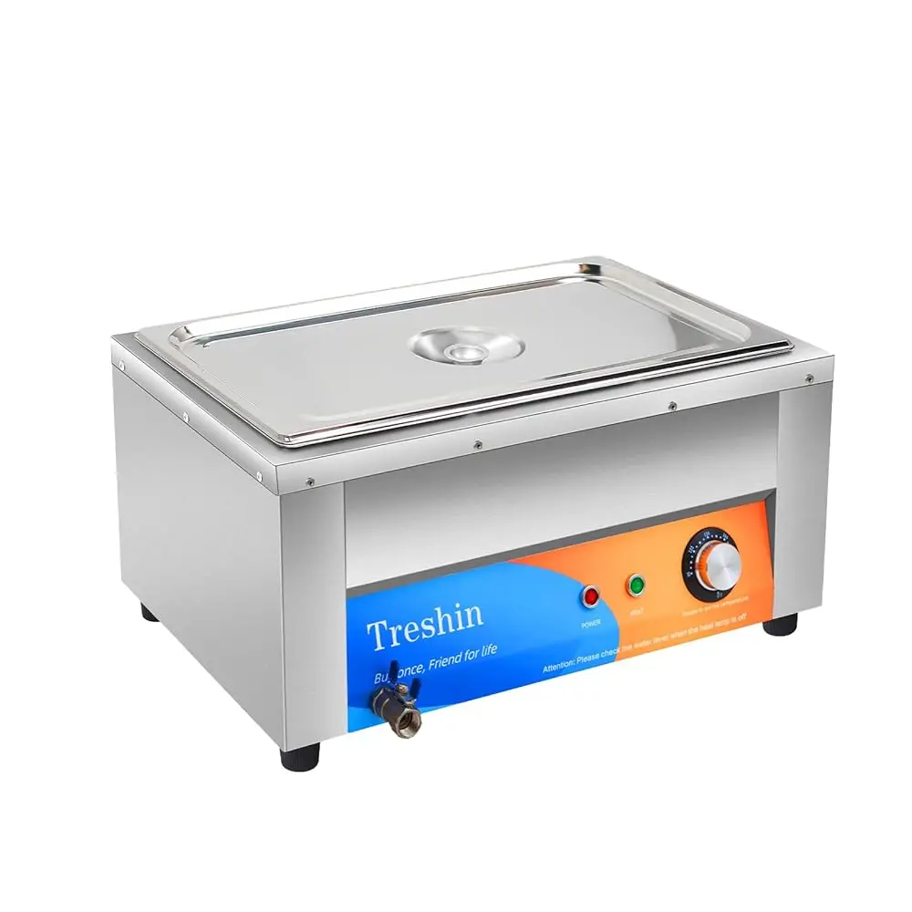 

Commercial Food Warmer - Stainl Steel 21 Qt Bain Marie - Adjustable Temperature 86-230°F, Qui Heating & Long Retention - I For