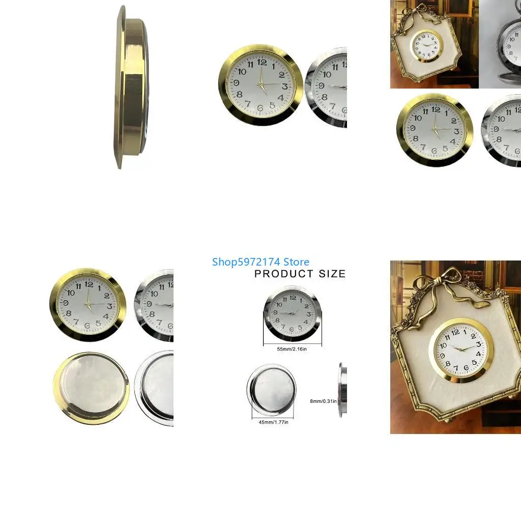 Y3NB Exquisites 55MM Clock Insert Watch Dials With Long Last Arabic Number Clock Fit