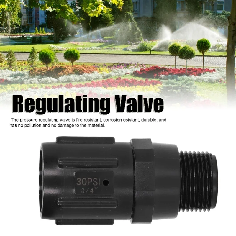 Drip Irrigation Pressure Regulator G3/4 Thread Low Flow Water Distributing Regulator For Farms Parks Gardens