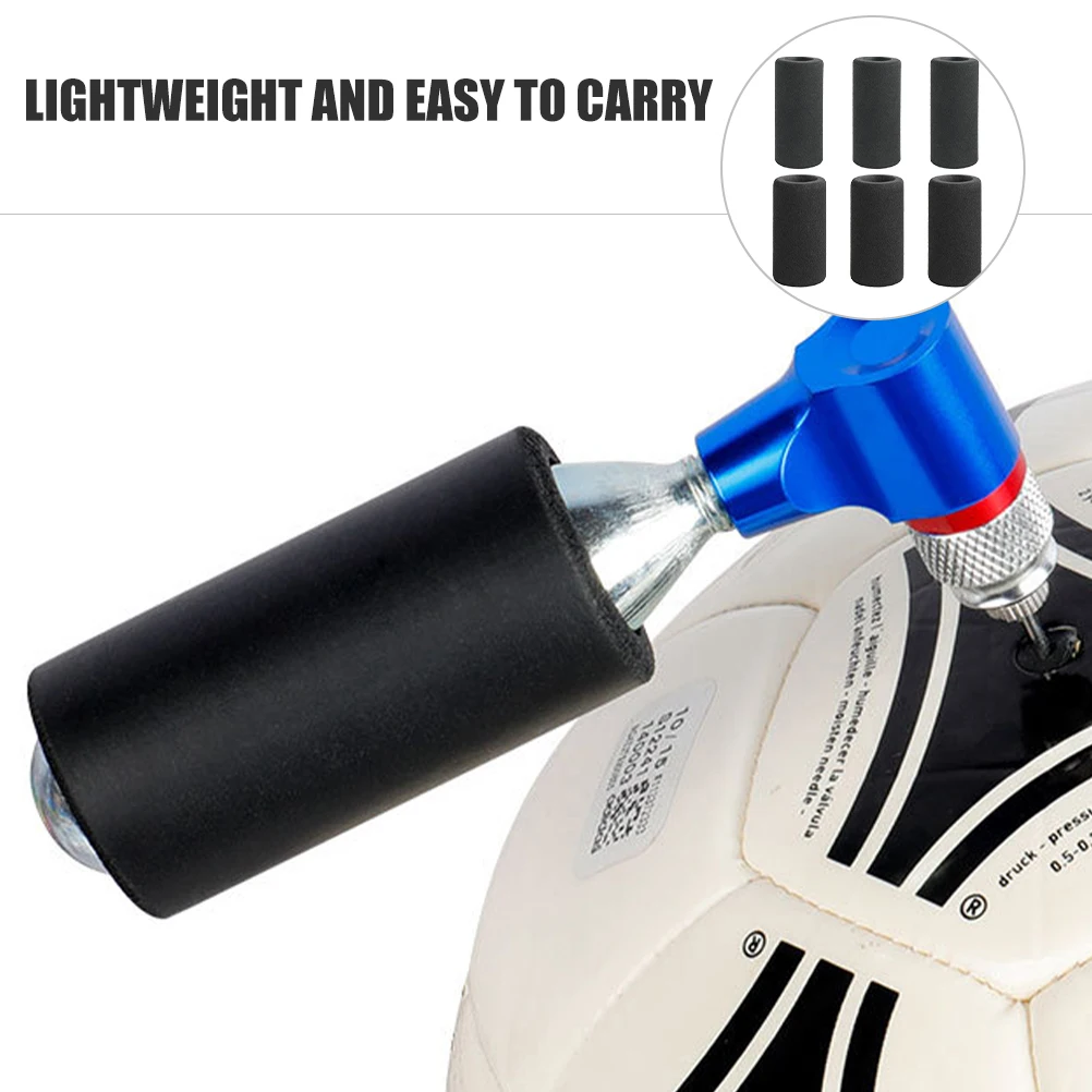 

6Pcs Portable Bike Inflator Cover Sponge Lightweight Windproof Cycling Pump Cover Tire Accessory Convenient Use