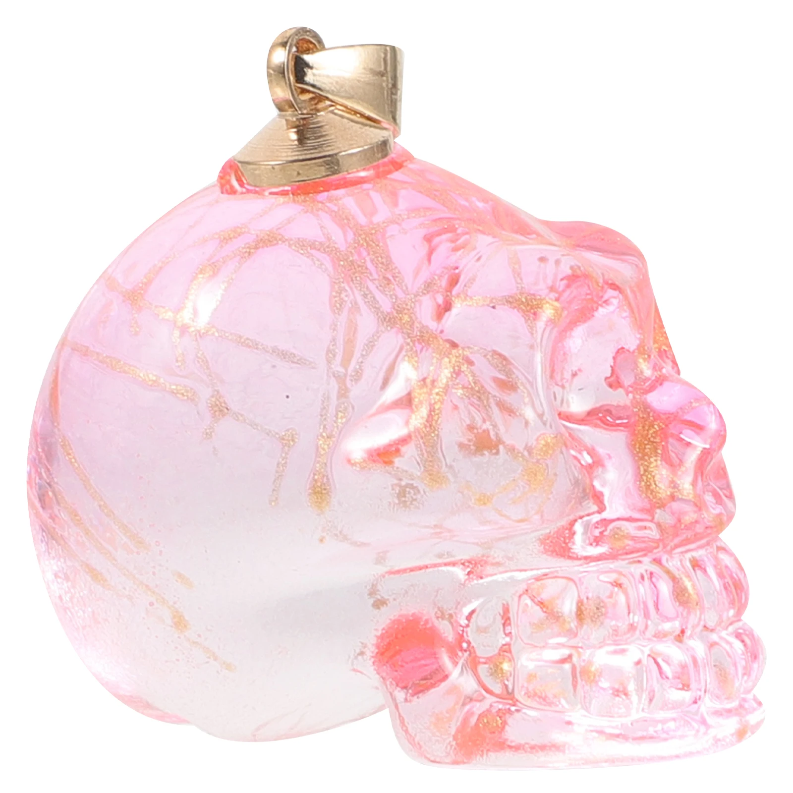 

Halloween Decorations Skull Pendant Goth Jewelry Tiny Skulls Glass Mini for Crafts