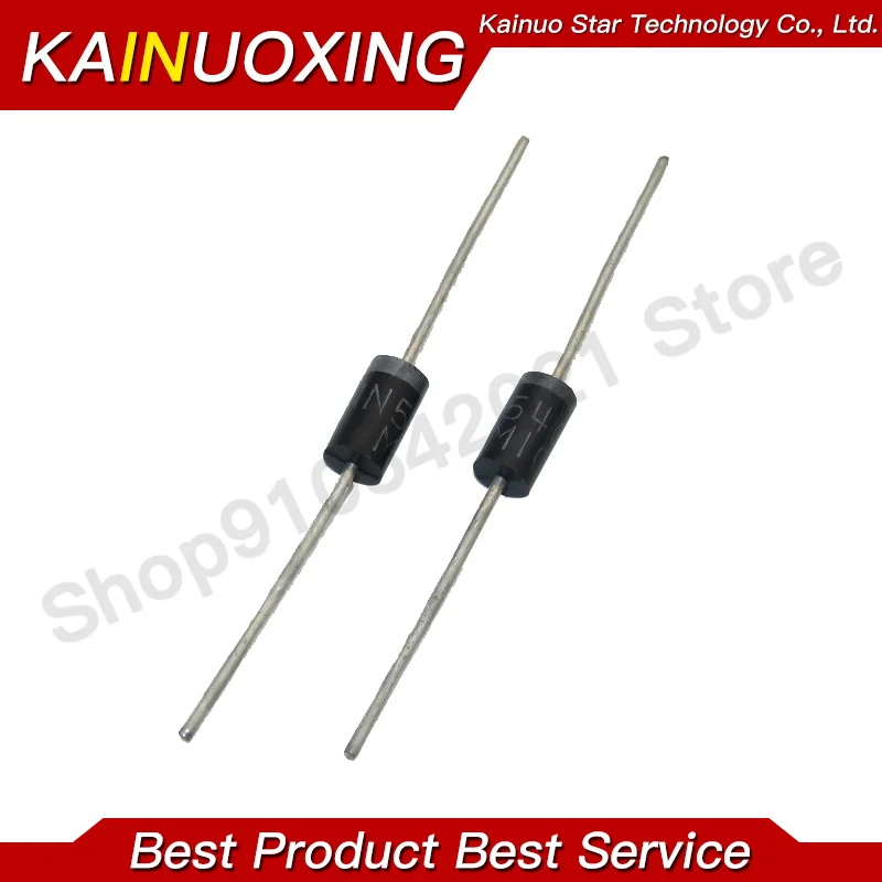 20 قطعة 1N5408 1N5404 1N5401 1N5822 1N5818 UF5408 UF5402 6A10 10A10 DO-27 الانتعاش السريع من مستوى الصمام الثنائي المعدل