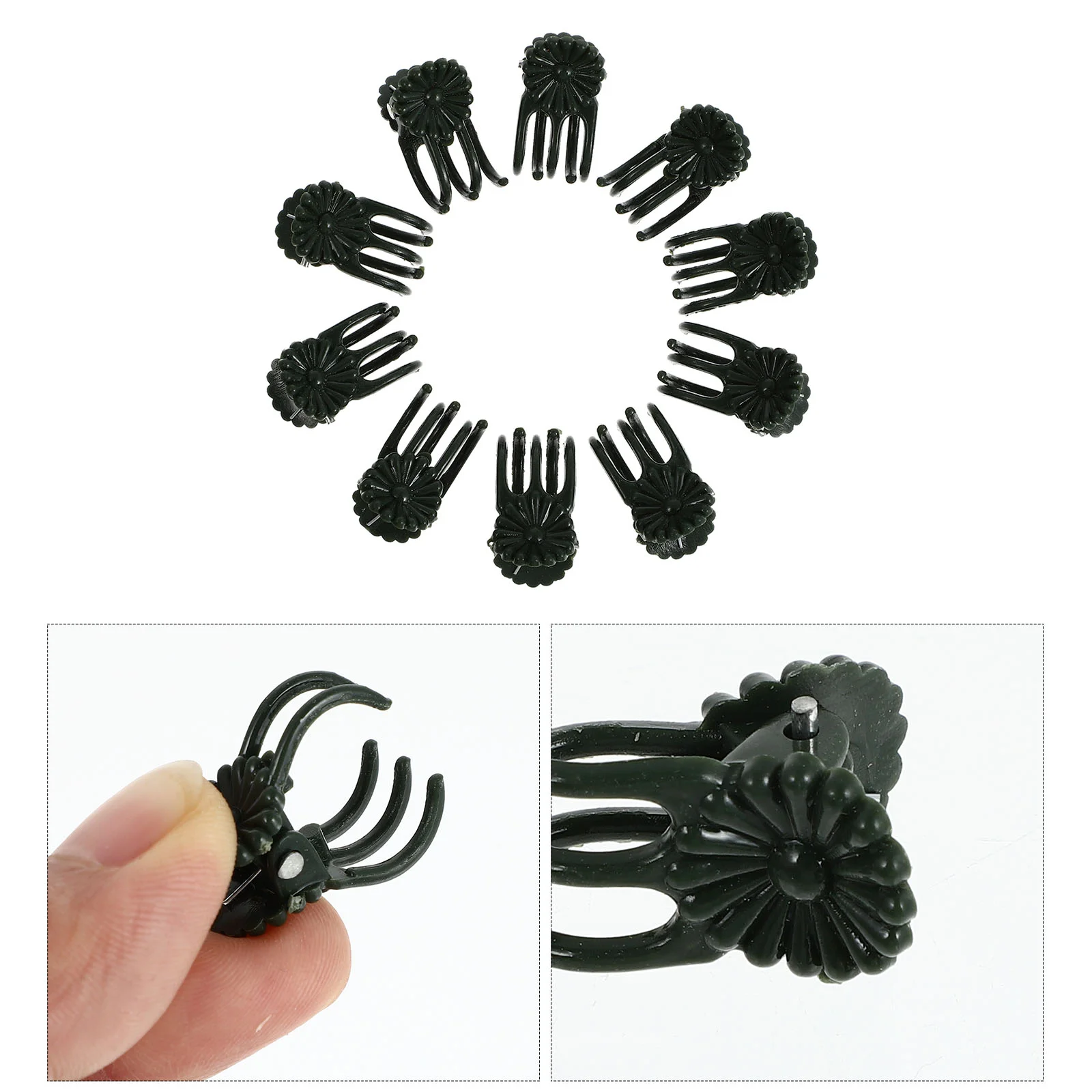 10 Pcs Gardening Orchid Clip Plants Support Clips Plastic Clamp Tools Fixed Flower Holder