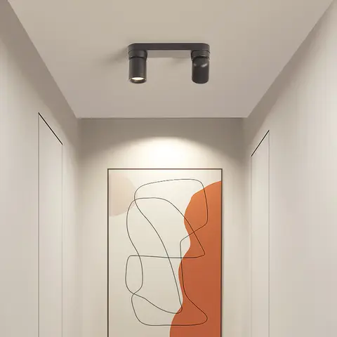 모던 스타일 350 °   회전식 알루미늄 천장 조명 침실 거실 사무실 실내 홈 장식용 조명기구