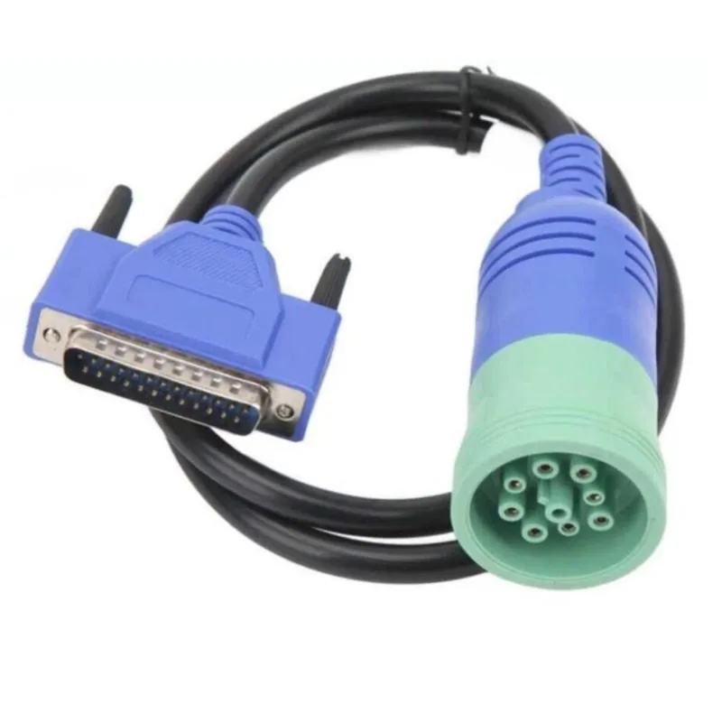 Heavy Duty Truck Diagnostic Tool 9PIN K-LINE Cable For CNH EST DPA5 V8.6 Trucks Engine