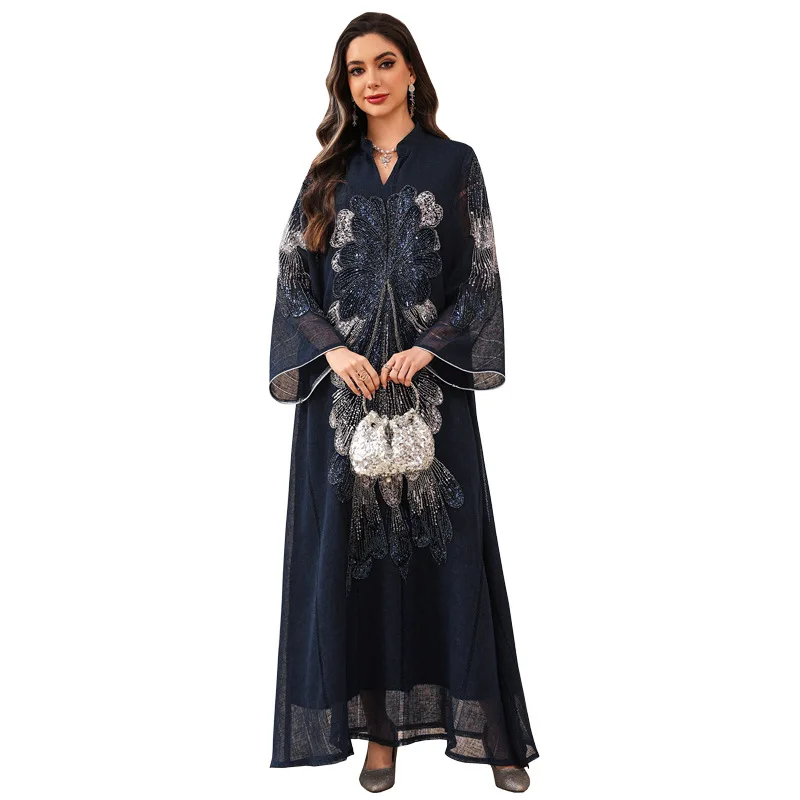 arabian lady dress Arabic Clothes size features are Beautiful arabian woman stock photo.