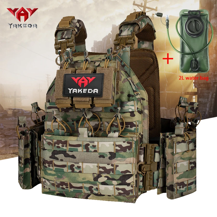 

Outdoor breathable vest with 2L adjustable drinking bag, quick detachable vest, portable equipment for training and exploration