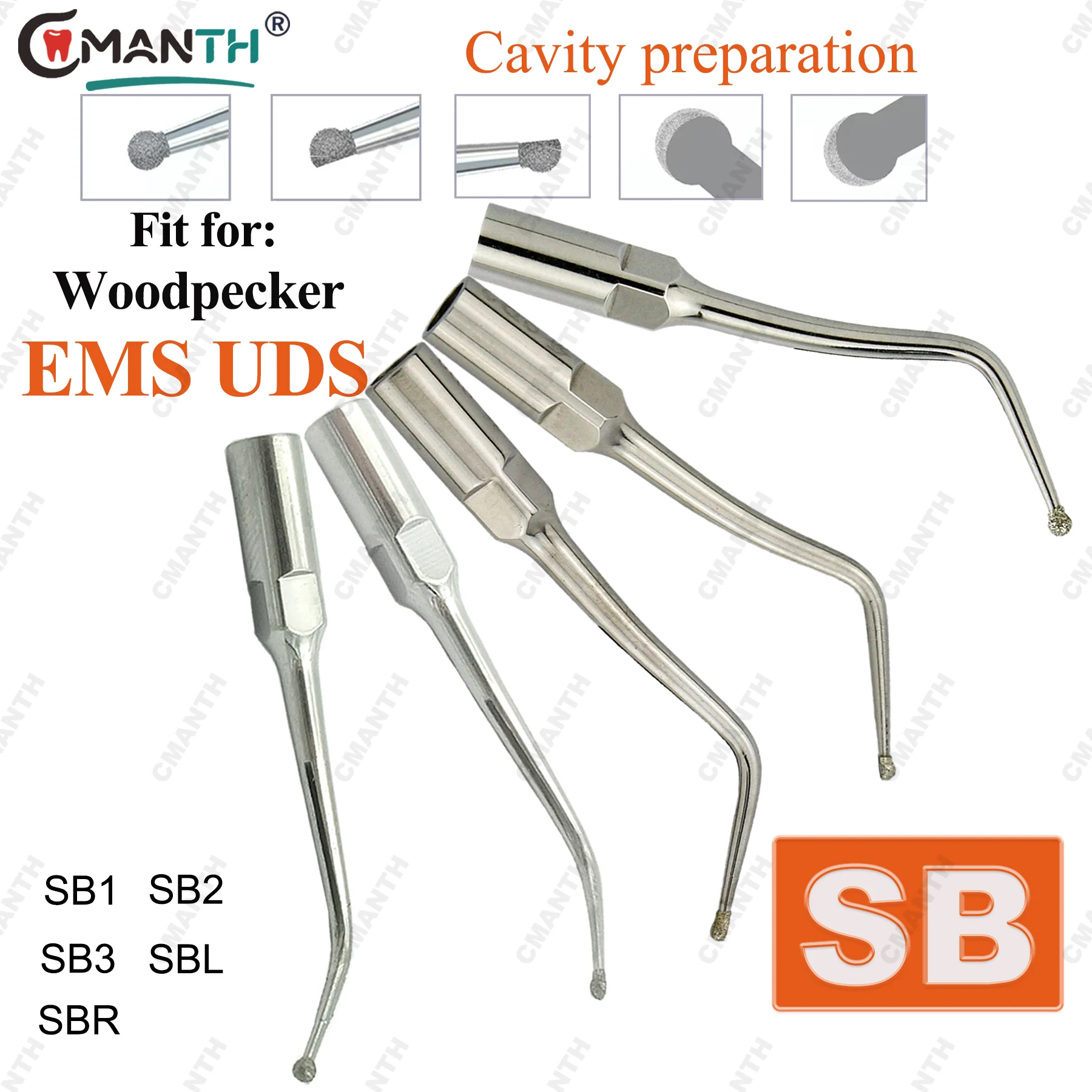 

Стоматологический ультразвуковой скалер, наконечник для подготовки полости SB, подходит для дятла EMS, ультразвуковой скалер, наконечник, стоматологический материал